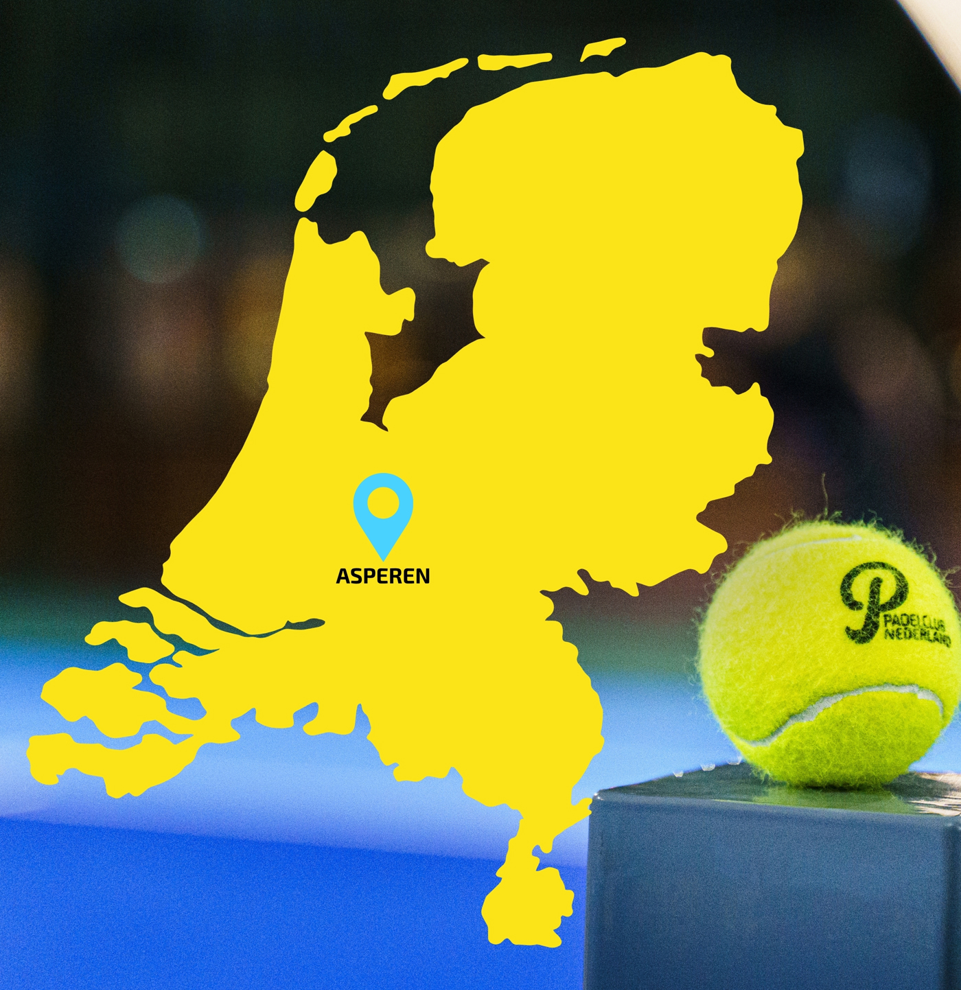 Kaart Nederland Padel Asperen