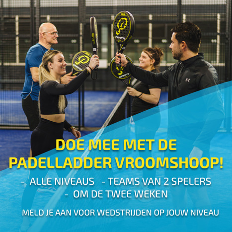 Social Padelladder Vroomshoop 2026 Vierkant 1080X1080